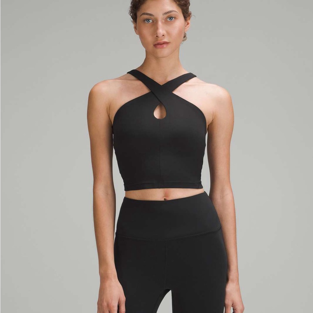 lululemon Align Keyhole Halter Tank Top in Black